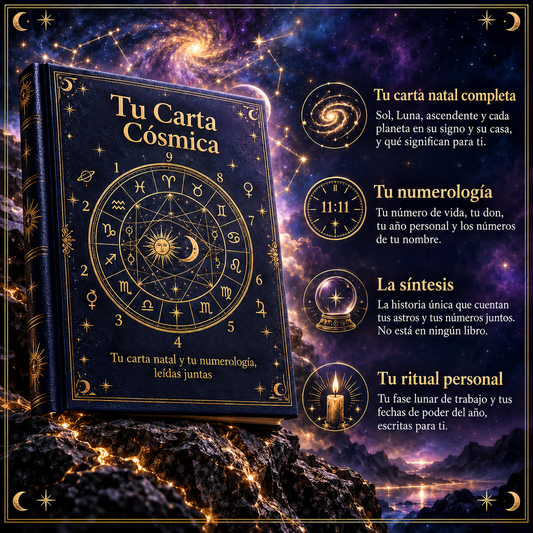 Tu Carta Cósmica 🪐✨ Astrología y Numerología